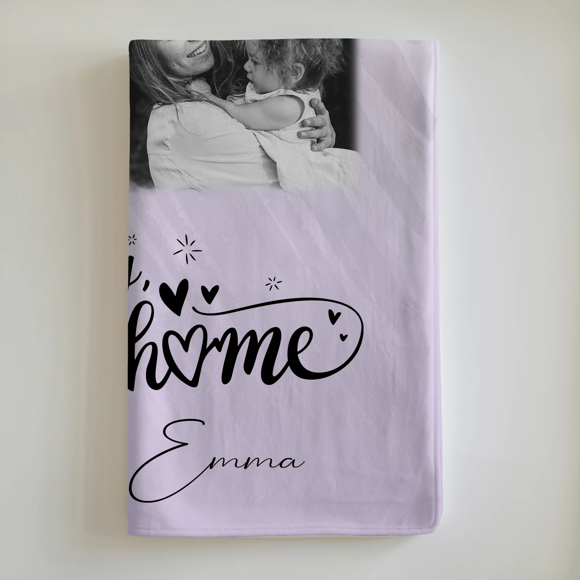 Kuscheldecke Mit Namen Und Motiv 4 Fotos Und 1 Herz Foto Our Family 6