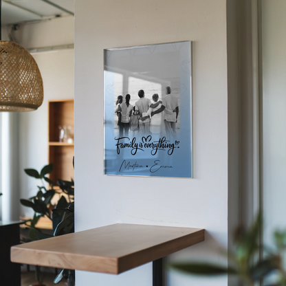 Familienbild Personalisiert Acrylglas Bild 1 Foto Family Is Everything Geschenk