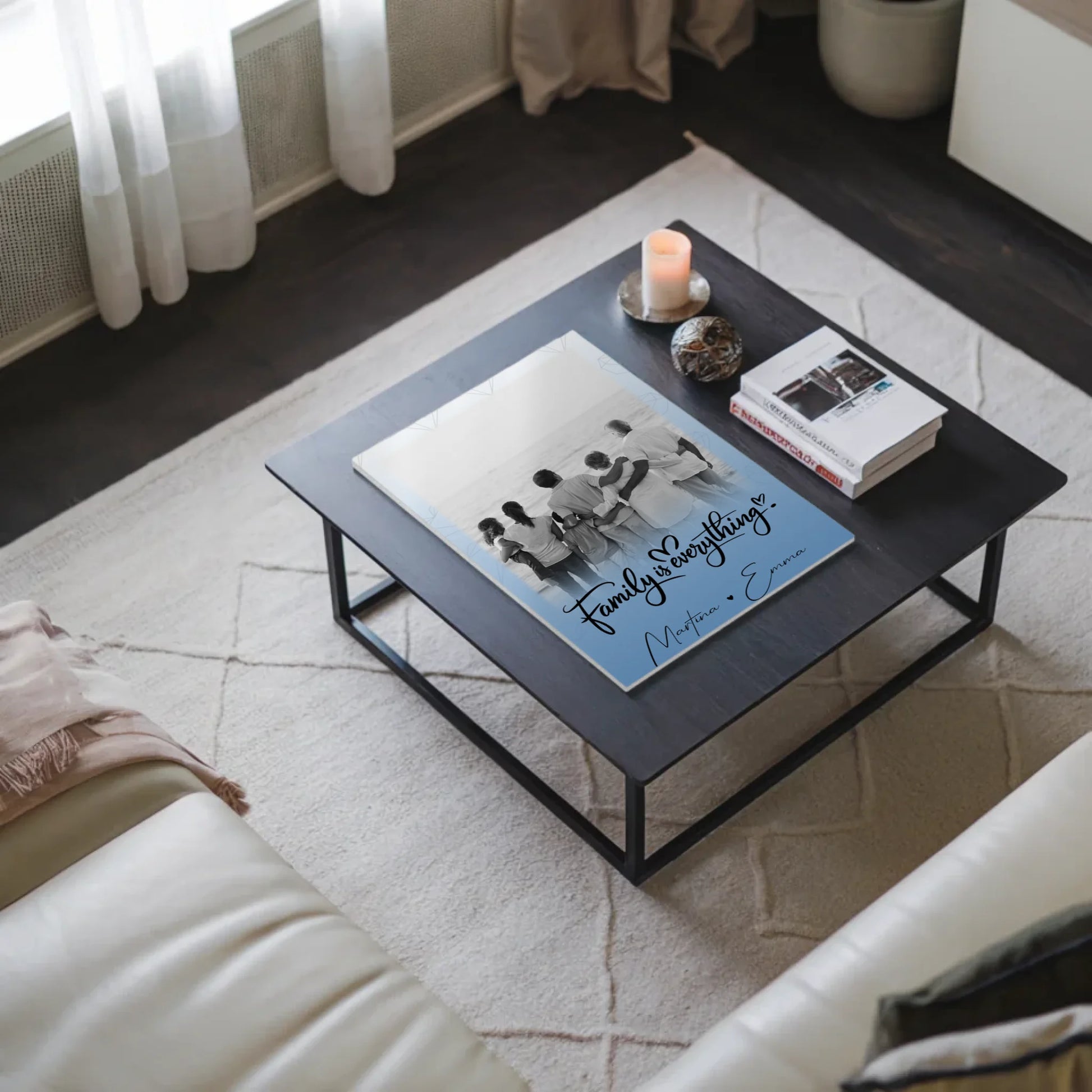 Wandbild Familie Personalisiert mit 1 Foto Family Is Everything Geschenk 3