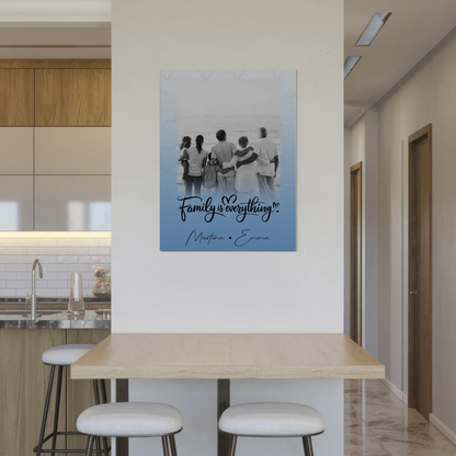 Wandbild Familie Personalisiert mit 1 Foto Family Is Everything Geschenk 8