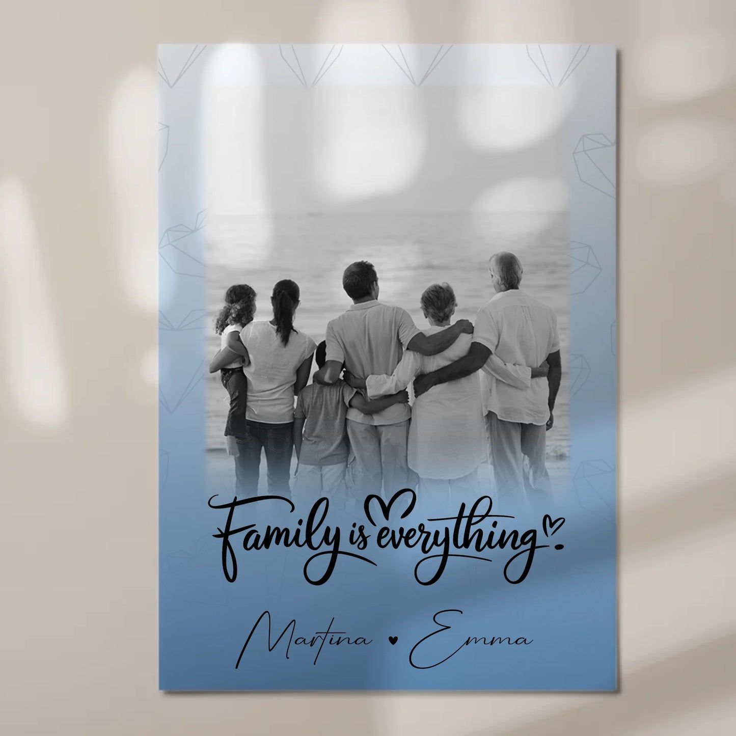 Wandbild Familie Personalisiert mit 1 Foto Family Is Everything Geschenk 7