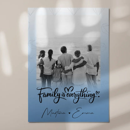 Wandbild Familie Personalisiert mit 1 Foto Family Is Everything Geschenk 7