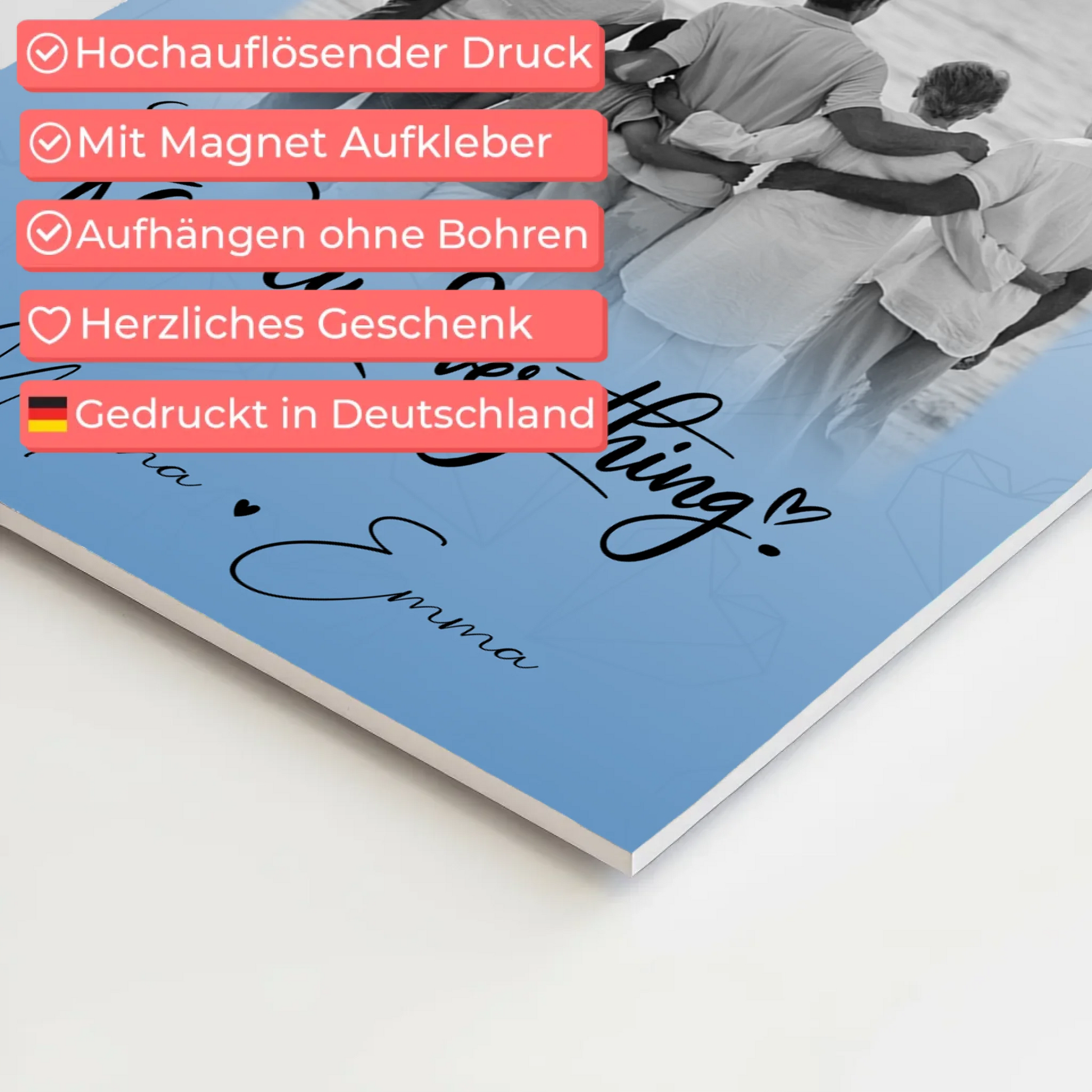 Wandbild Familie Personalisiert mit 1 Foto Family Is Everything Geschenk 10
