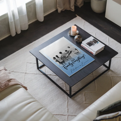Wandbild Familie Personalisiert mit 1 Foto Family Is Everything Geschenk