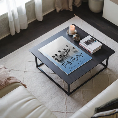 Wandbild Familie Personalisiert mit 1 Foto Family Is Everything Geschenk