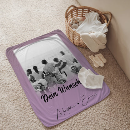 Decke Mit Namen 1 Foto 3 Herz Fotos Wunschtext Family Is Everything Personalisiert 2
