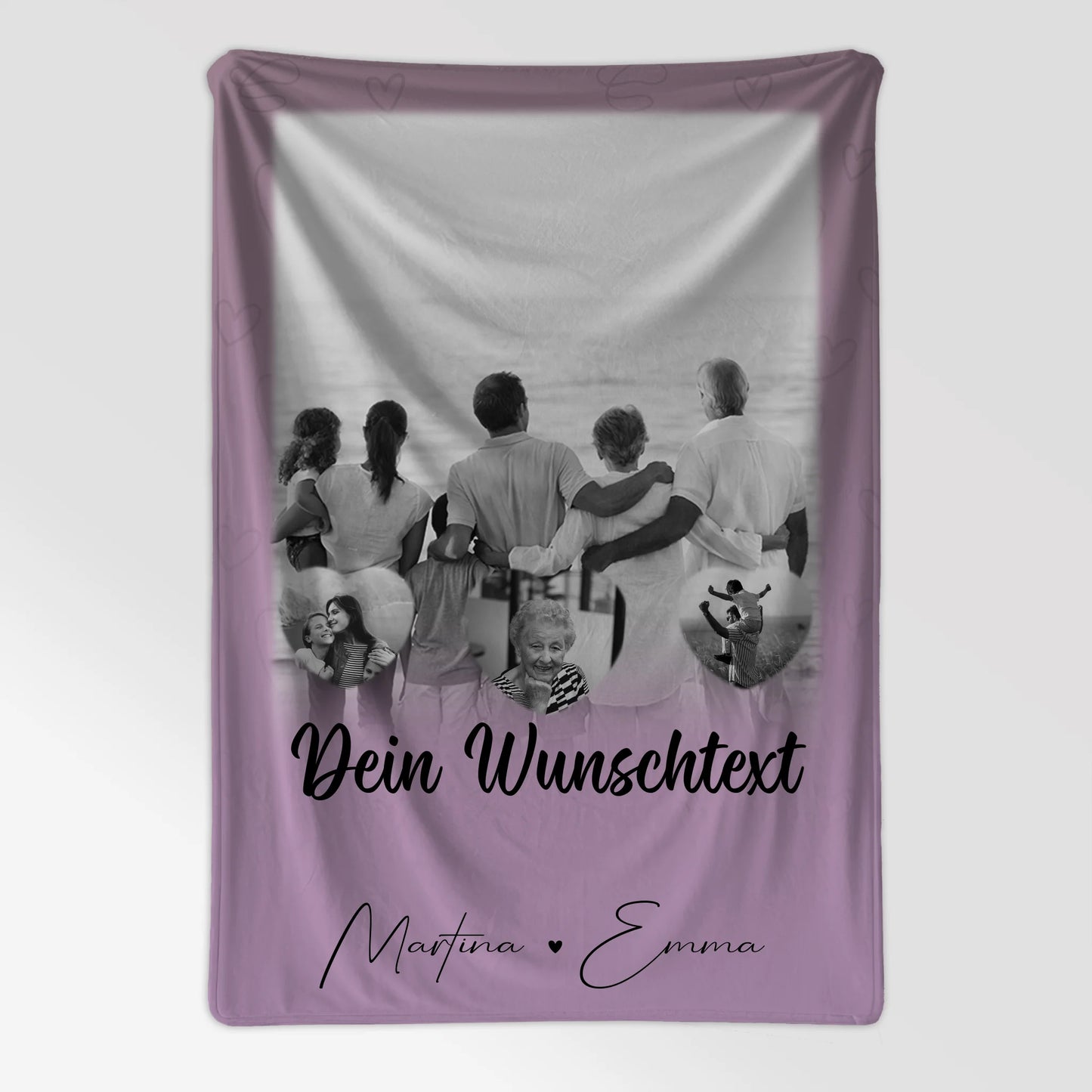 Decke Mit Namen 1 Foto 3 Herz Fotos Wunschtext Family Is Everything Personalisiert 7