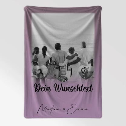 Decke Mit Namen 1 Foto 3 Herz Fotos Wunschtext Family Is Everything Personalisiert 7
