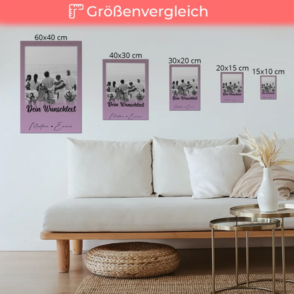 Familienbild Personalisiert Fotoboard mit 1 Foto 3 Herz Fotos Wunschtext Family Is Everything 6