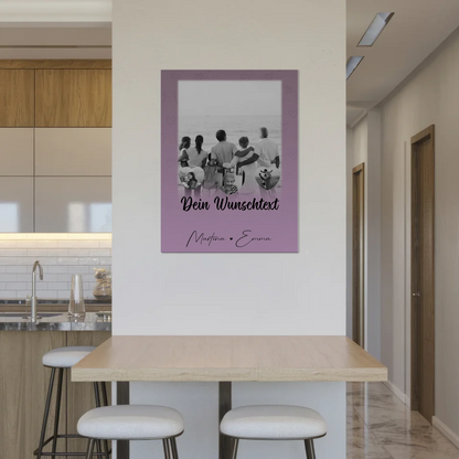 Familienbild Personalisiert Fotoboard mit 1 Foto 3 Herz Fotos Wunschtext Family Is Everything