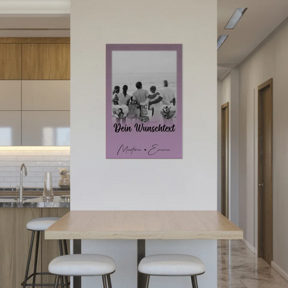 Familienbild Personalisiert Fotoboard mit 1 Foto 3 Herz Fotos Wunschtext Family Is Everything