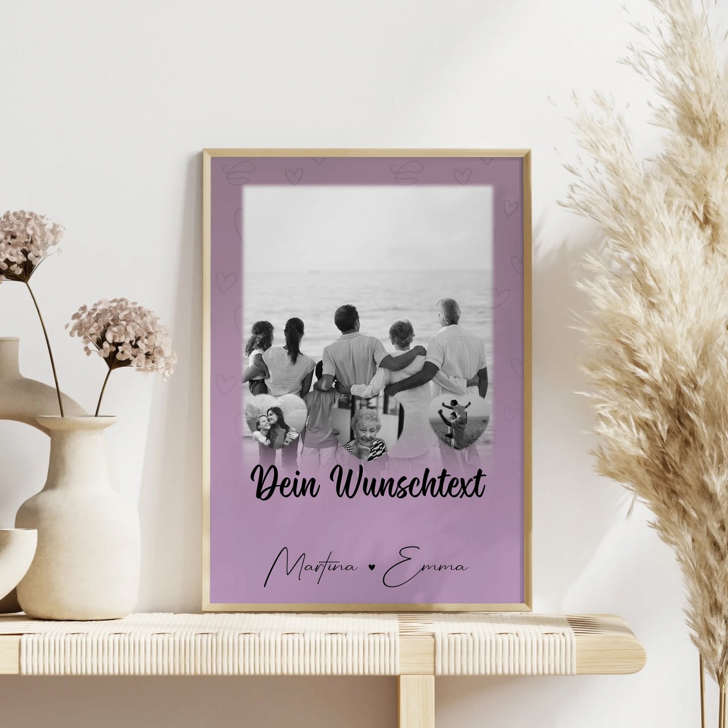 Poster Namen Familie 1 Foto 3 Herz Fotos Wunschtext Family Is Everything
