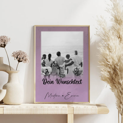 Poster Namen Familie 1 Foto 3 Herz Fotos Wunschtext Family Is Everything