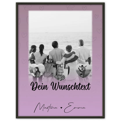 Poster Namen Familie 1 Foto 3 Herz Fotos Wunschtext Family Is Everything