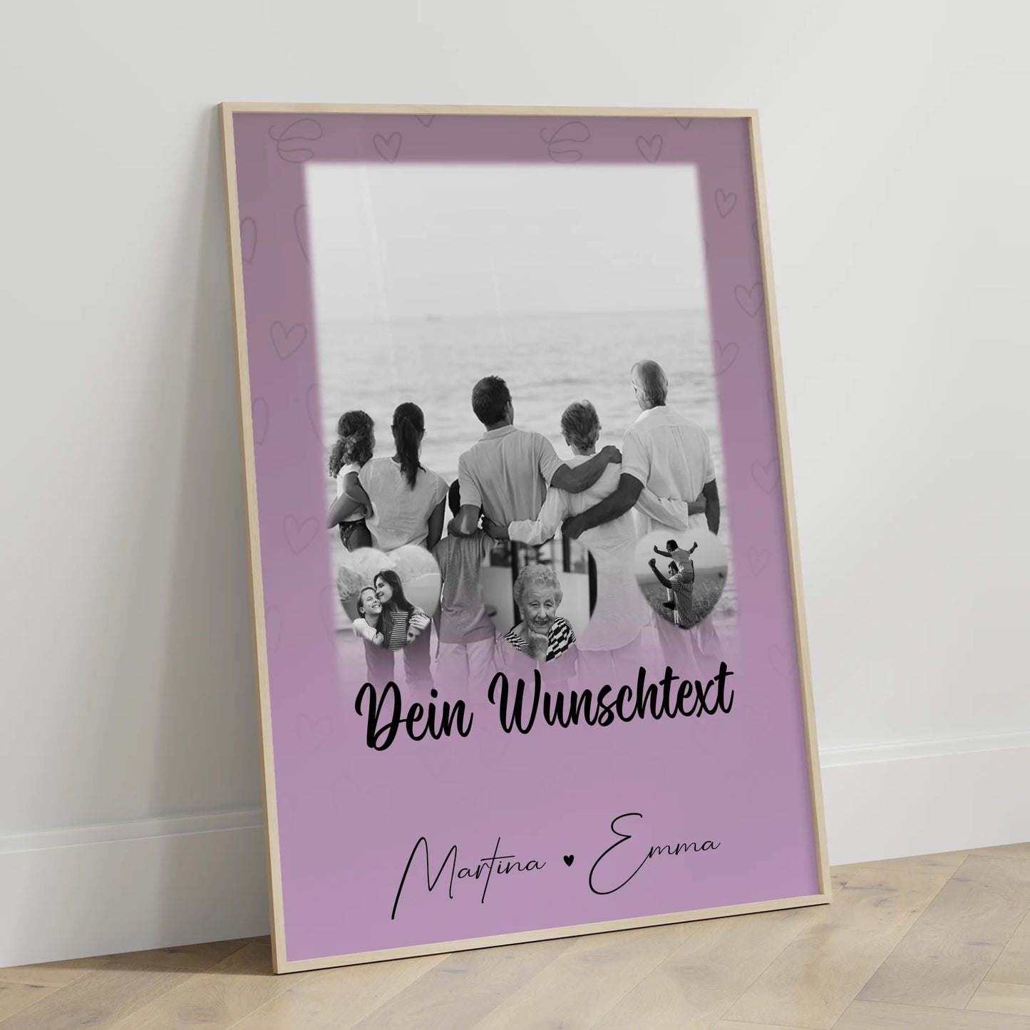 Poster Namen Familie 1 Foto 3 Herz Fotos Wunschtext Family Is Everything