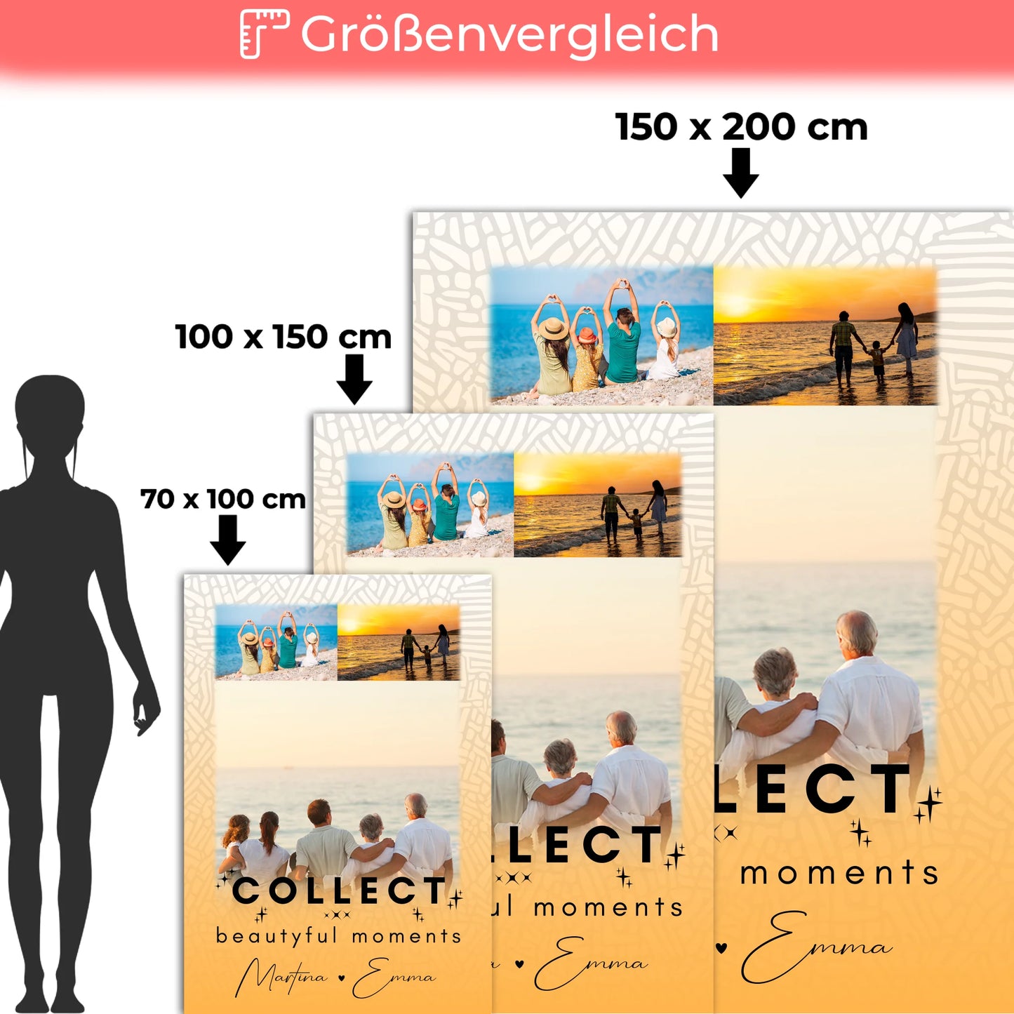 Personalisierte Kuscheldecke Mit Namen 3 Fotos Collect Beautiful Moments Perfektes Geschenk 5