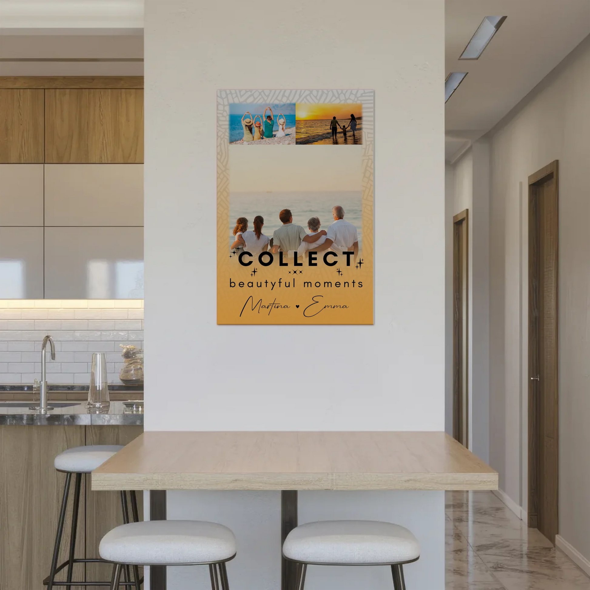 Wandbild Familie Personalisiert mit 3 Fotos Collect Beautiful Moments Individuell gestaltet 2