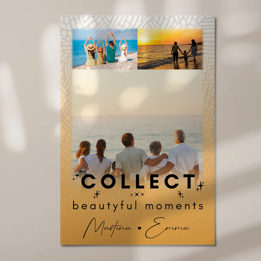 Wandbild Familie Personalisiert mit 3 Fotos Collect Beautiful Moments Individuell gestaltet 1