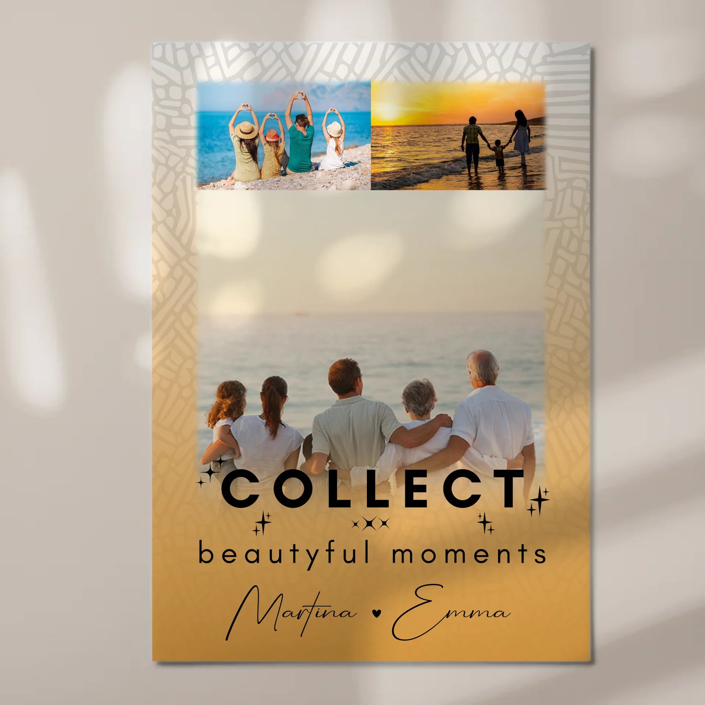 Wandbild Familie Personalisiert mit 3 Fotos Collect Beautiful Moments Individuell gestaltet 7