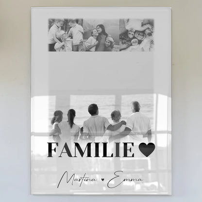 Wandbild Familie Personalisiert mit 4 Fotos für schöne Familienmomente