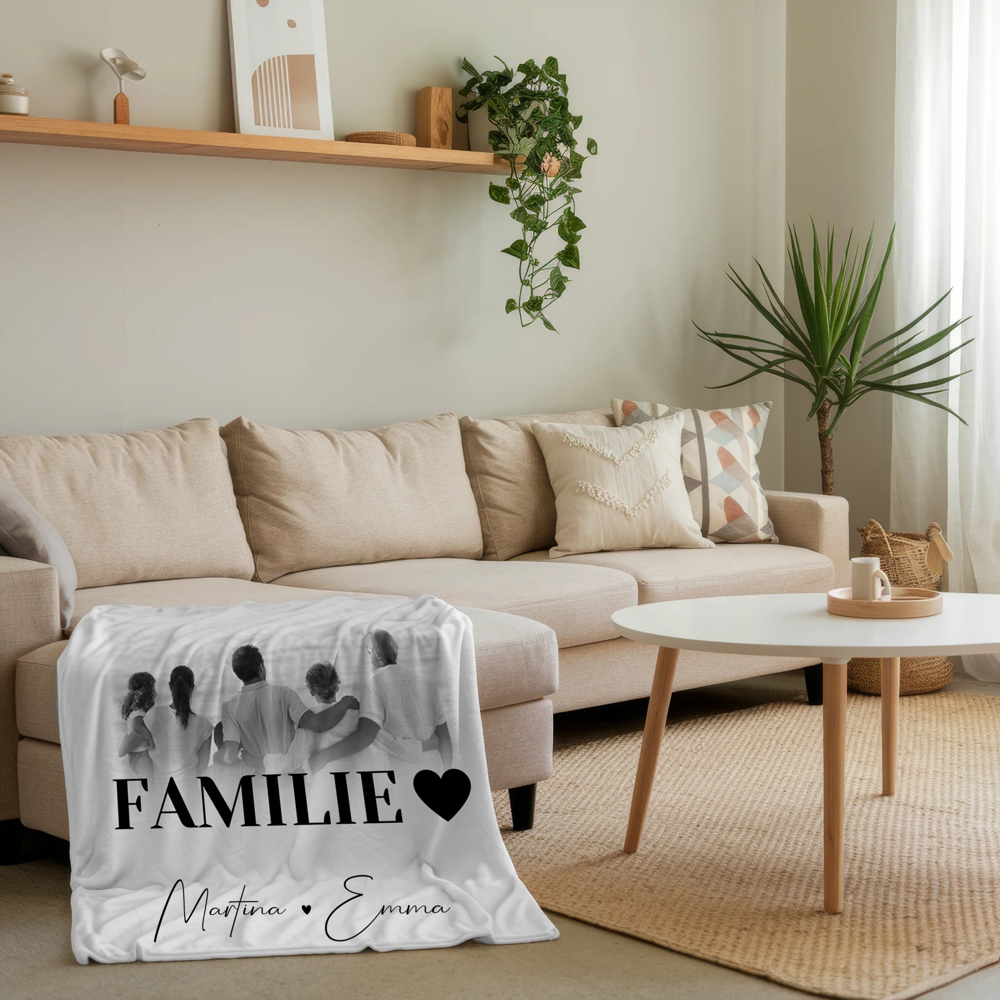 Personalisierte Kuscheldecke Mit Namen 4 Fotos Familie Geschenkidee 4