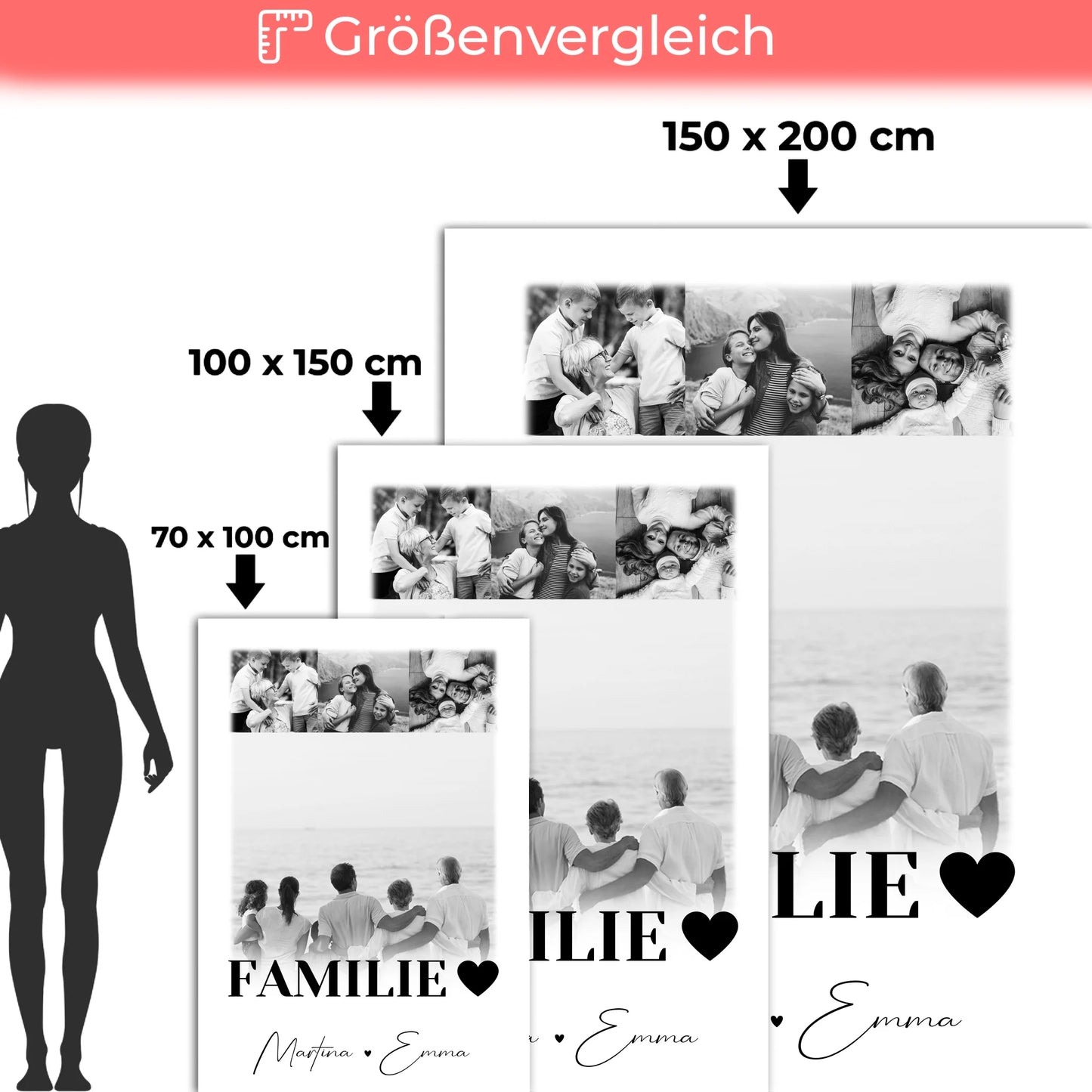 Personalisierte Kuscheldecke Mit Namen 4 Fotos Familie Geschenkidee 5