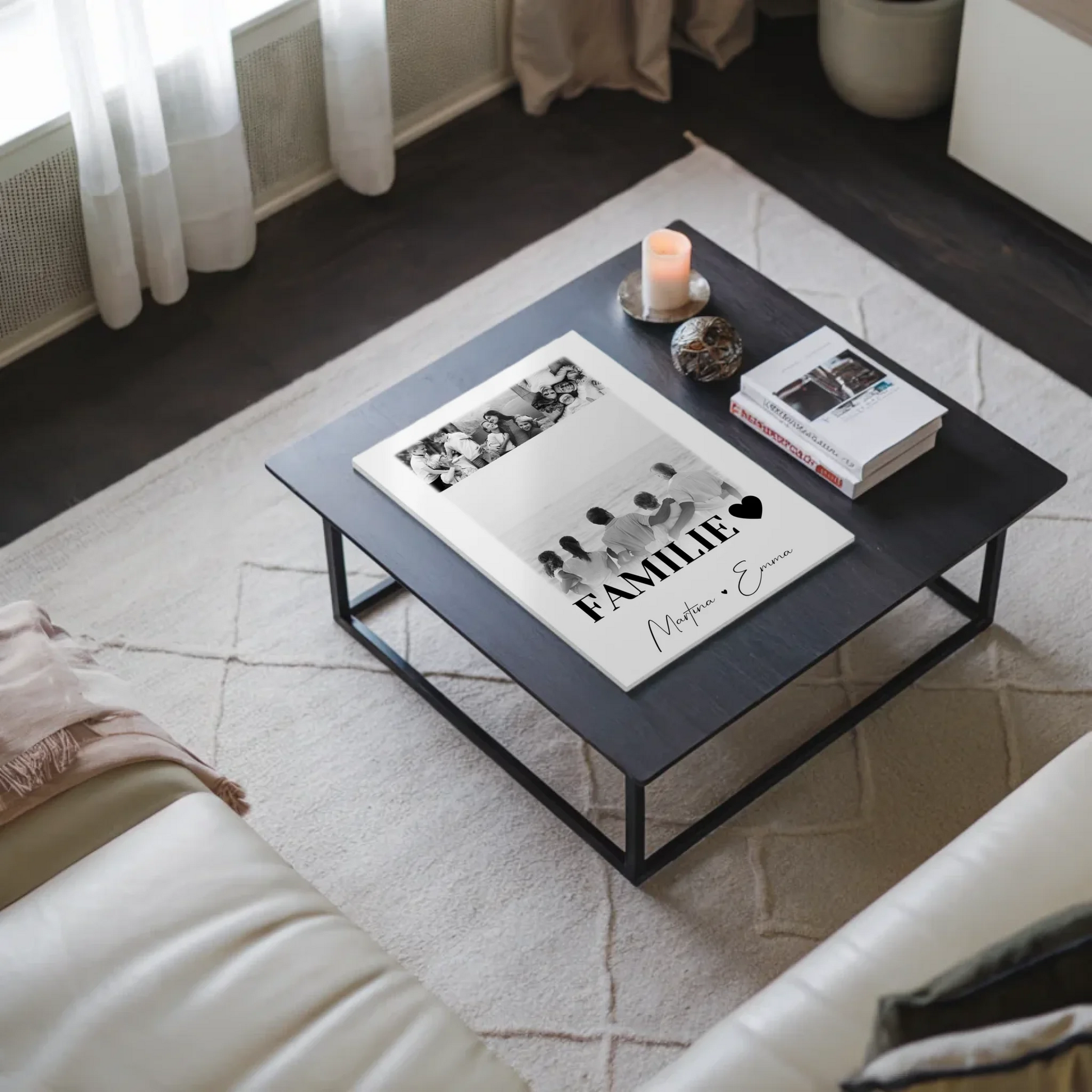 Familienbild Personalisiert mit 4 Fotos für die Familie Geschenke 9