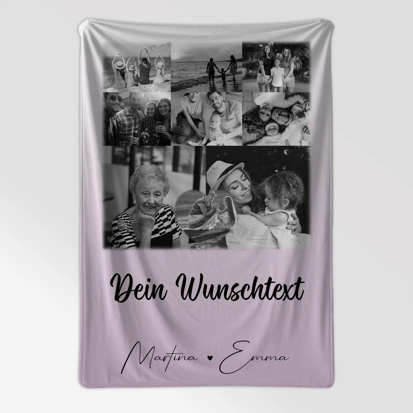 Kuscheldecke Mit Namen Und Motiv 8 Fotos 1 Herz Foto Wunschtext personalisiertes Geschenk 7