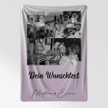 Kuscheldecke Mit Namen Und Motiv 8 Fotos 1 Herz Foto Wunschtext personalisiertes Geschenk 7