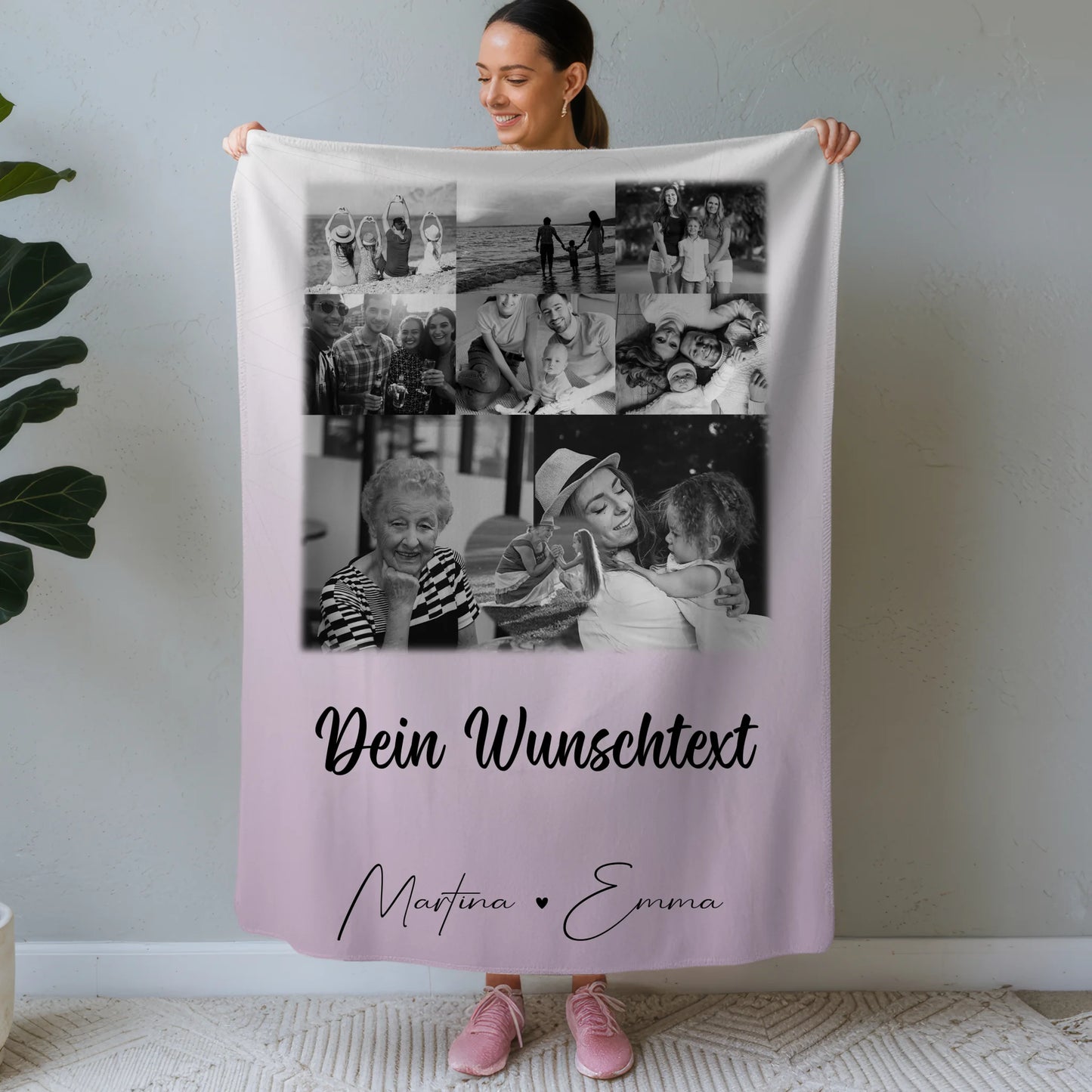 Kuscheldecke Mit Namen Und Motiv 8 Fotos 1 Herz Foto Wunschtext personalisiertes Geschenk 1