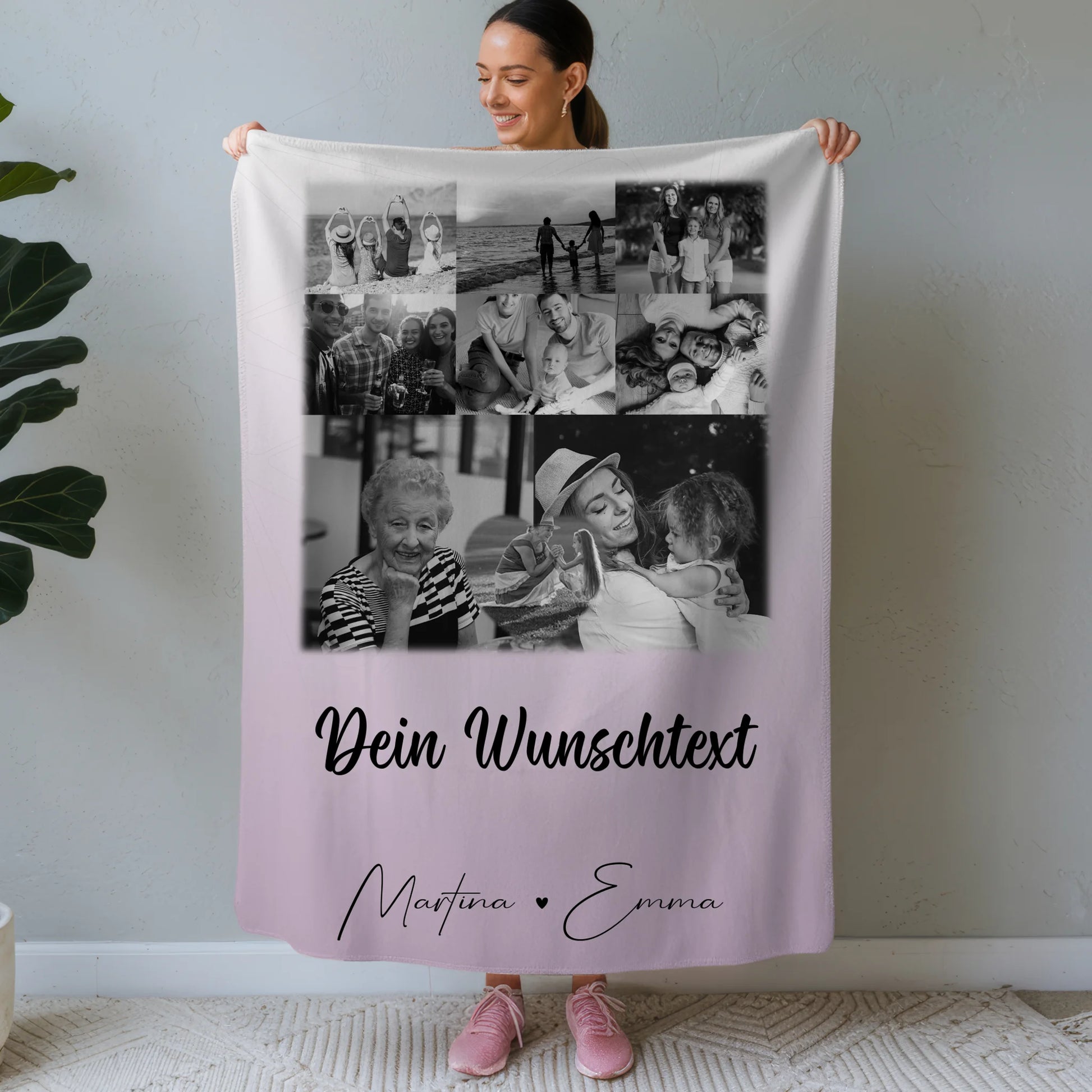 Kuscheldecke Mit Namen Und Motiv 8 Fotos 1 Herz Foto Wunschtext personalisiertes Geschenk 1