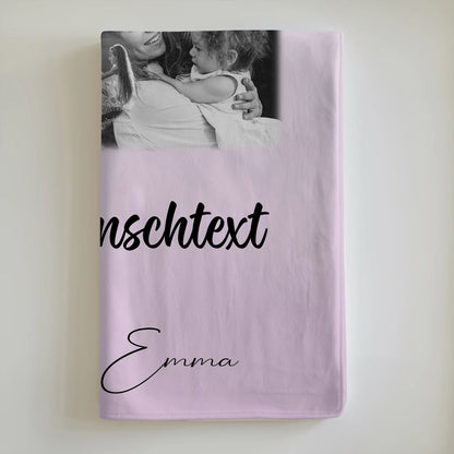 Kuscheldecke Mit Namen Und Motiv 8 Fotos 1 Herz Foto Wunschtext personalisiertes Geschenk 6