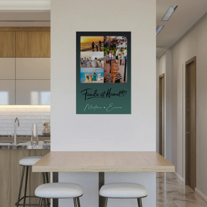 Wandbild Familie Personalisiert mit 9 Fotos Familie ist Heimat Geschenk 2