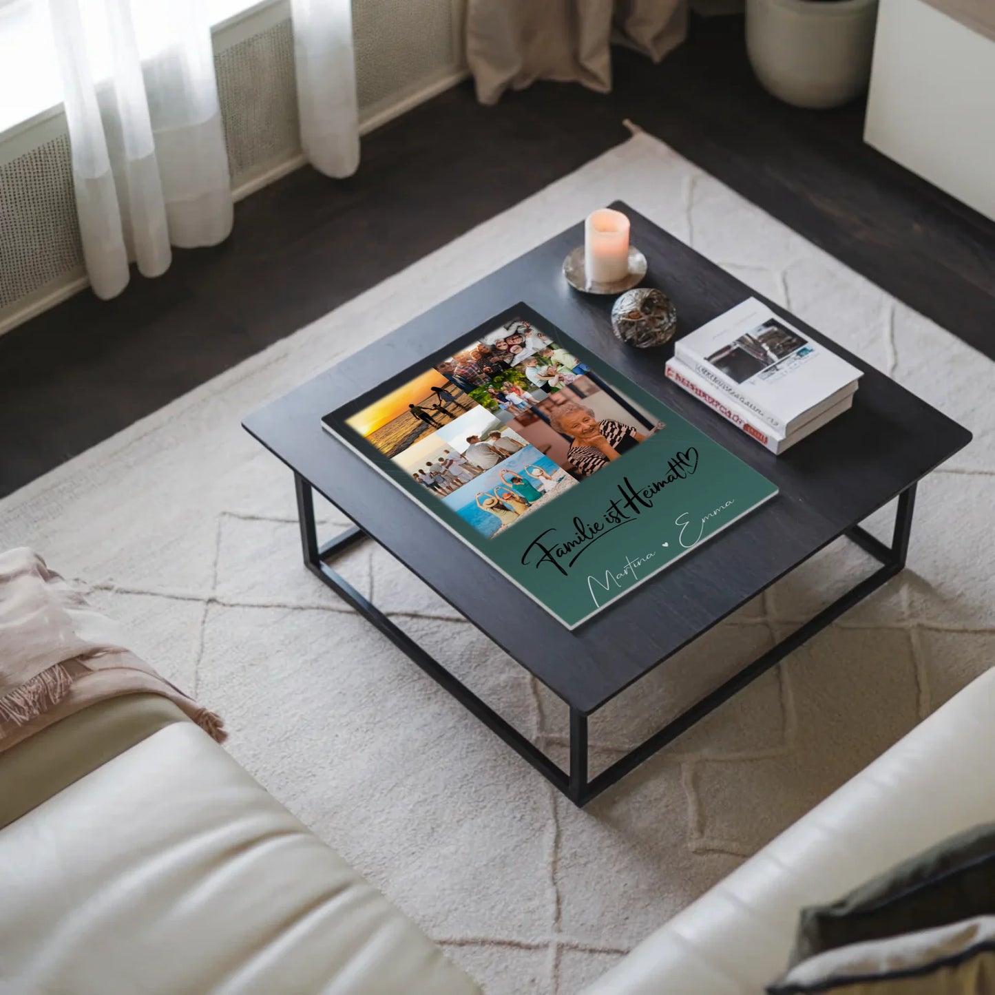 Wandbild Familie Personalisiert mit 9 Fotos Familie ist Heimat Geschenk 3