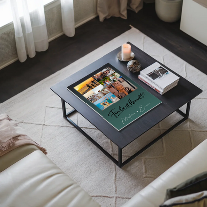 Wandbild Familie Personalisiert mit 9 Fotos Familie ist Heimat Geschenk