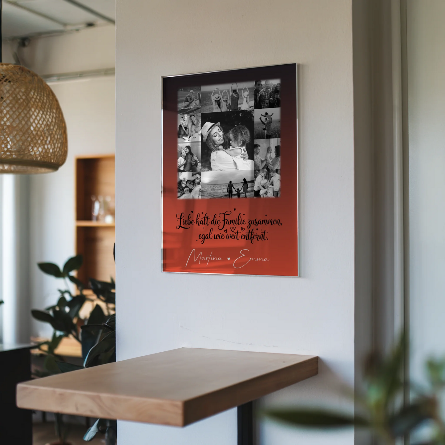 Familienbild Personalisiert mit 11 Fotos für mehr Familie Zusammenhalt individuell gestaltet