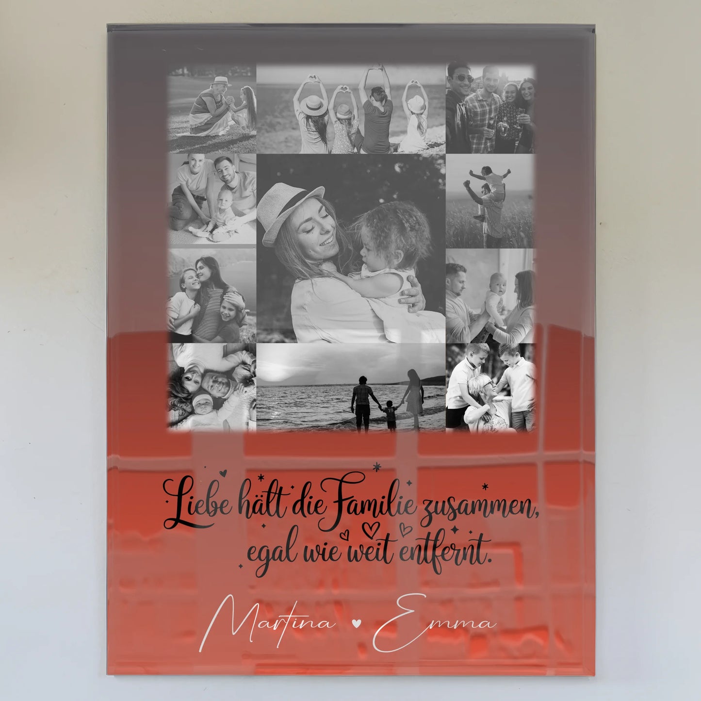 Familienbild Personalisiert mit 11 Fotos für mehr Familie Zusammenhalt individuell gestaltet