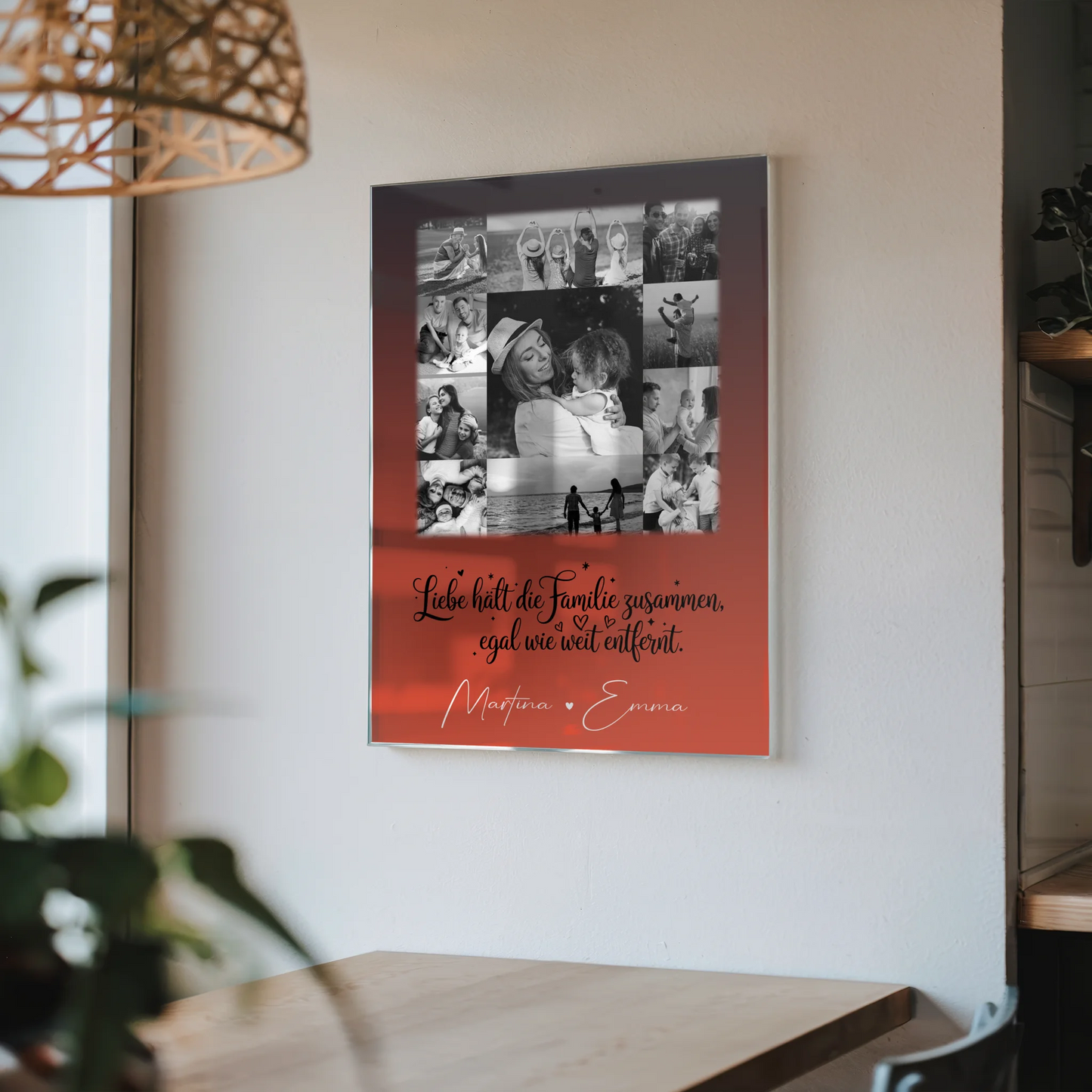 Familienbild Personalisiert mit 11 Fotos für mehr Familie Zusammenhalt individuell gestaltet