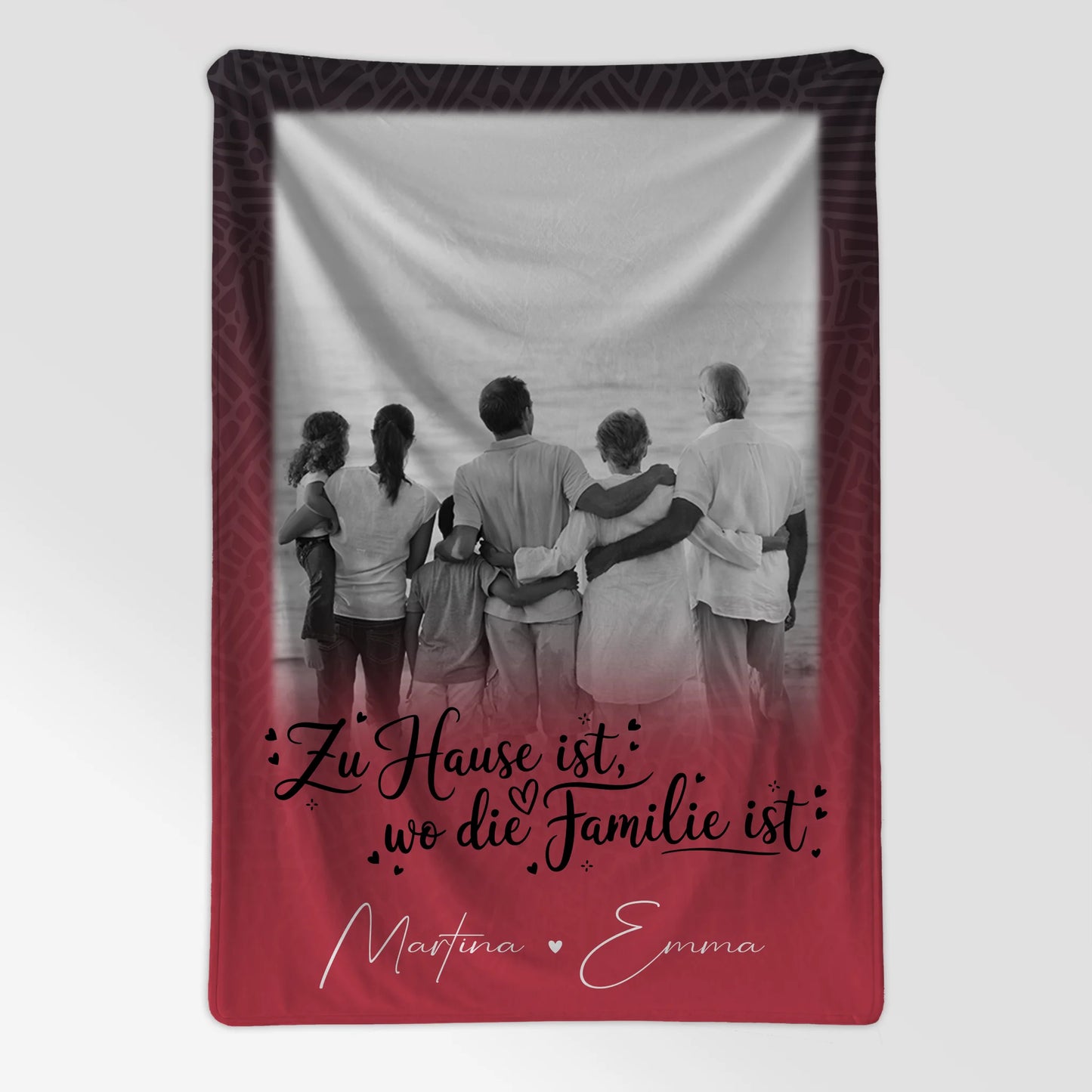 Decke Mit Namen 1 Foto Zu Hause ist personalisiertes Geschenk für Zuhause 7