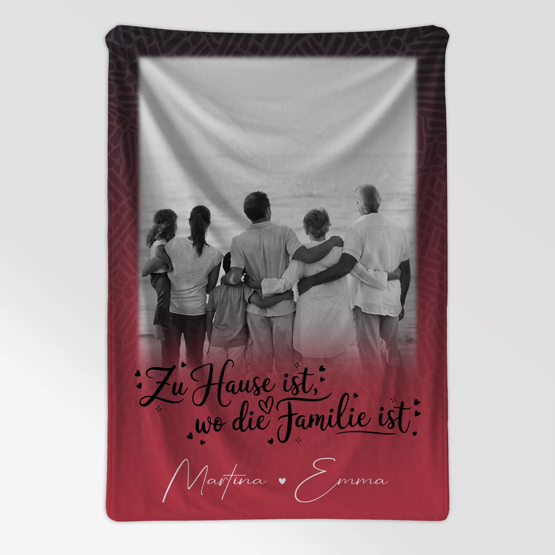 Decke Mit Namen 1 Foto Zu Hause ist personalisiertes Geschenk für Zuhause 7