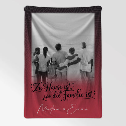 Decke Mit Namen 1 Foto Zu Hause ist personalisiertes Geschenk für Zuhause 7