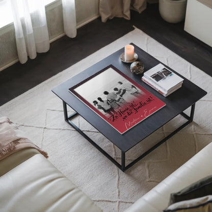 Wandbild Familie Personalisiert mit 1 Foto Zu Hause ist der Ort 3