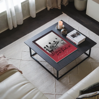 Wandbild Familie Personalisiert mit 1 Foto Zu Hause ist der Ort