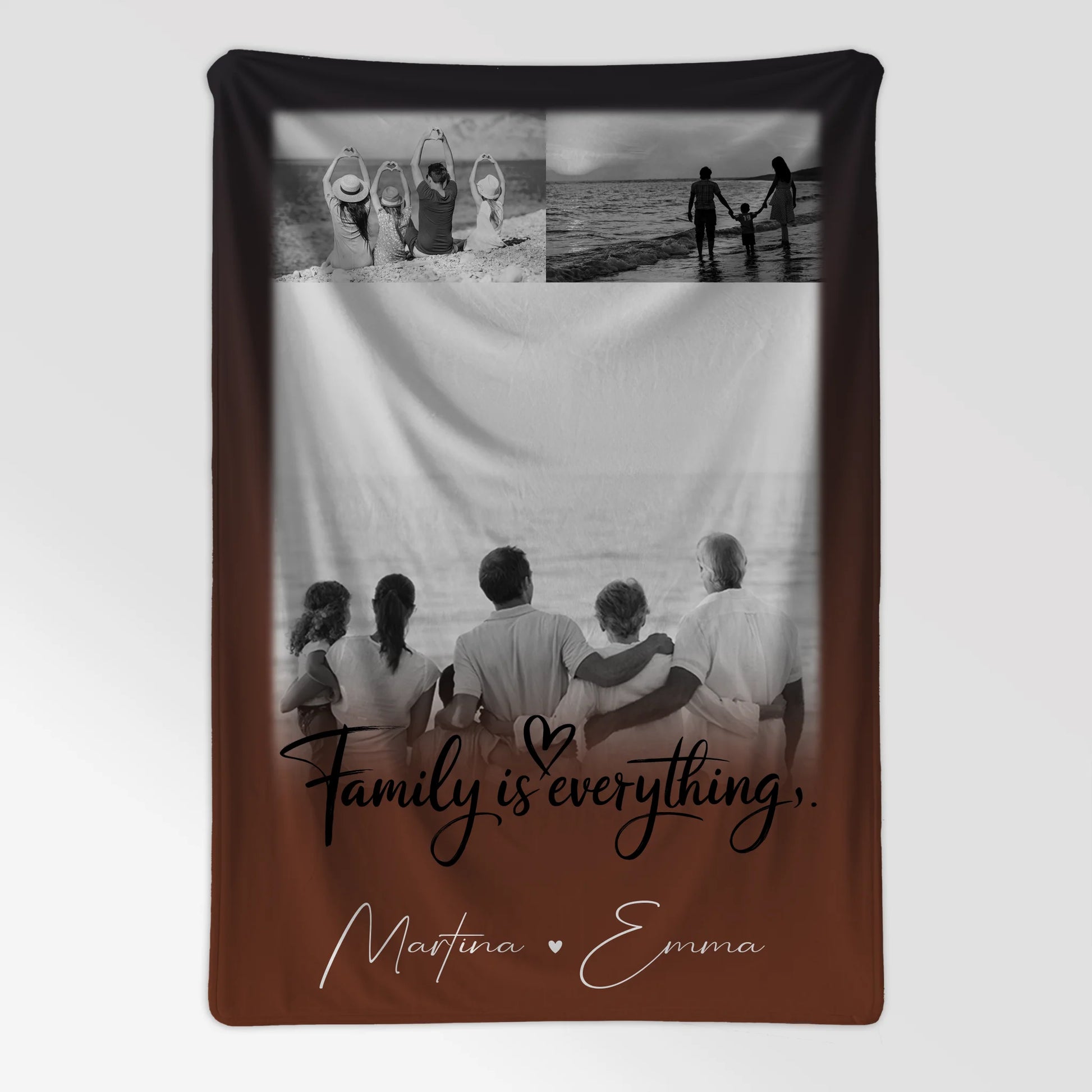 Kuscheldecke Mit Namen 3 Fotos Family Is Everything Personalisiertes Geschenk für Familie 7
