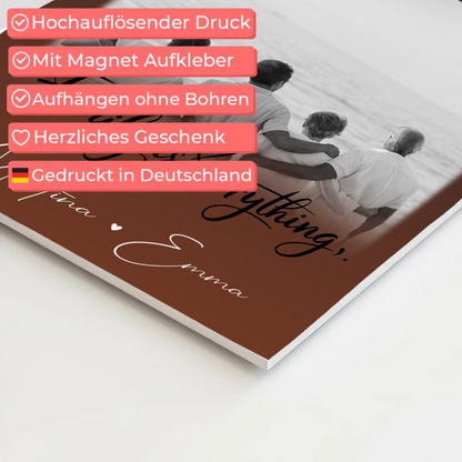 Wandbild Familie Personalisiert mit 3 Fotos Family Is Everything Individuell gestaltet 4