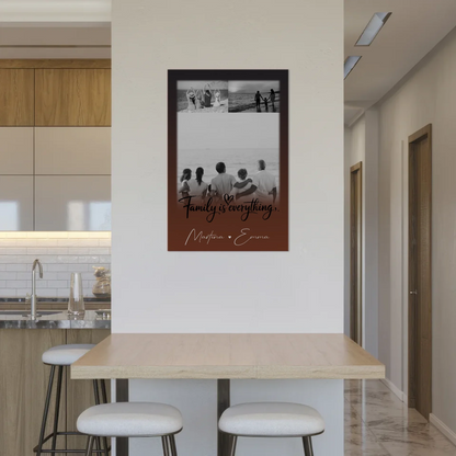 Wandbild Familie Personalisiert mit 3 Fotos Family Is Everything Individuell gestaltet