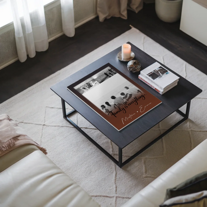 Wandbild Familie Personalisiert mit 3 Fotos Family Is Everything Individuell gestaltet