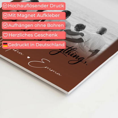 Wandbild Familie Personalisiert mit 3 Fotos Family Is Everything Individuell gestaltet
