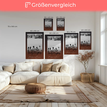 Personalisierte Fotoleinwand mit 3 Fotos Family Is Everything Individuelles Geschenk 6