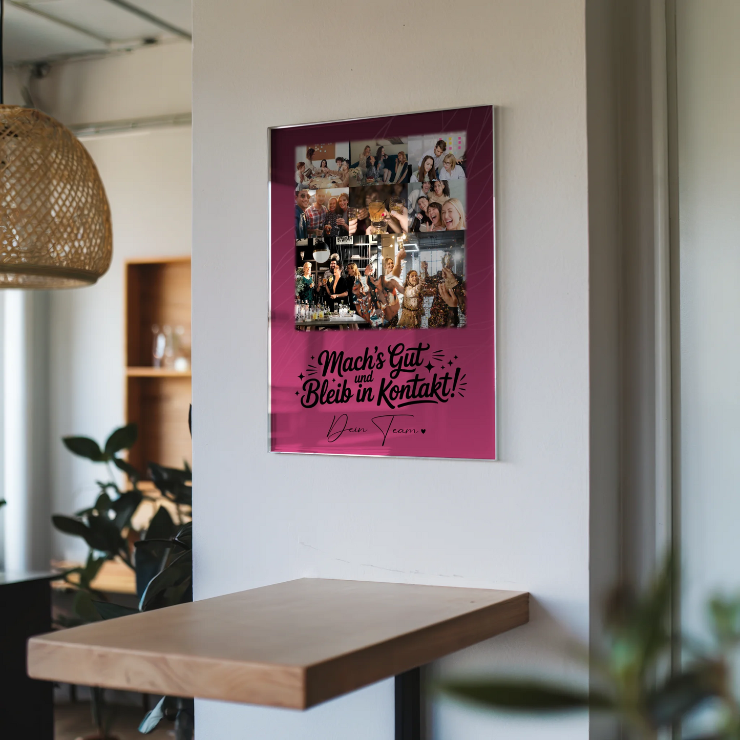 Personalisierte Geschenke mit Foto Mit Acrylglas 8 Fotos und 1 Herz Foto Halb so chaotisch und halb so schön